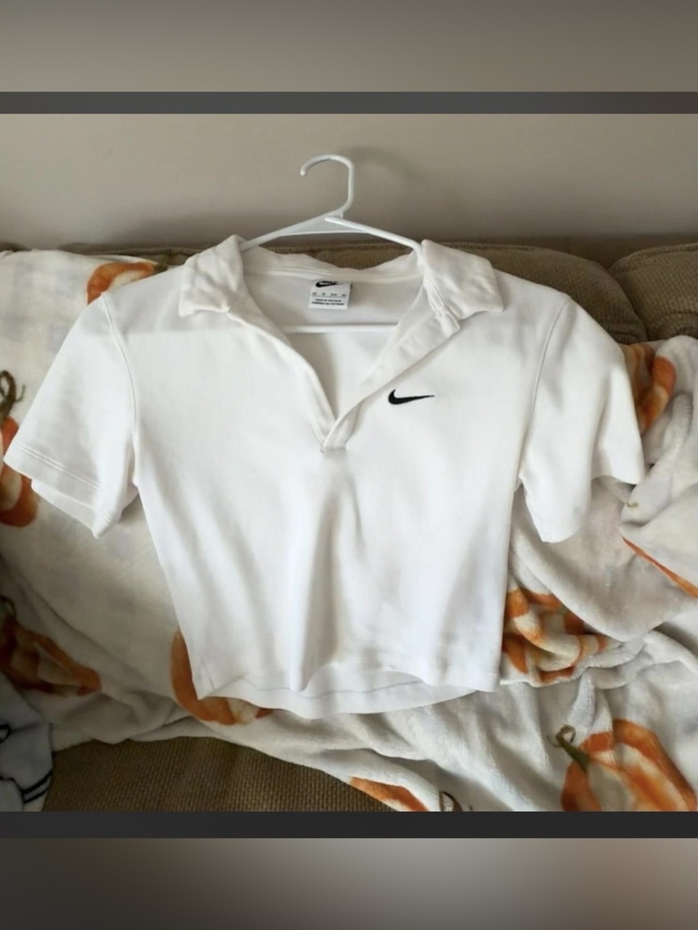 Nike Victory Dri-FIT Short-Sleeve Cropped Golf Polo Cropped Golf Polo White